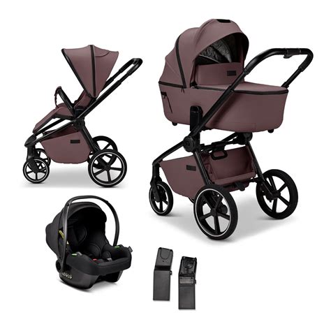 Ilustrácia rodiny s kočíkom Moon Resea v parku