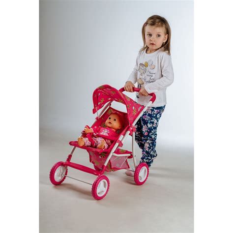 kočík pre bábiky so strieškou