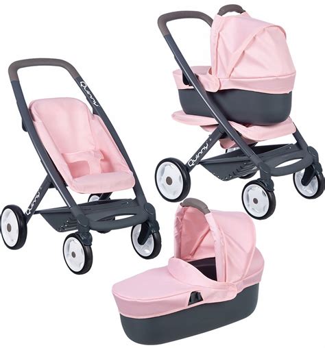 Ilustrácia rôznych konfigurácií kočíka Smoby Quinny Maxi Cosi 5v1