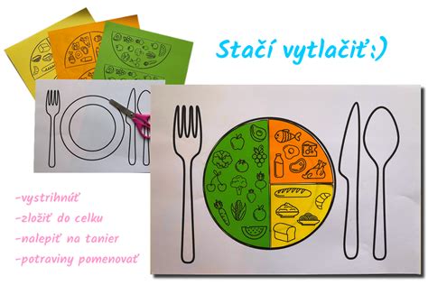 tanier s vyváženou stravou pre dieťa