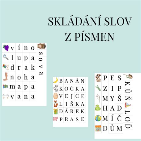 Ilustrácia písmen a slabík