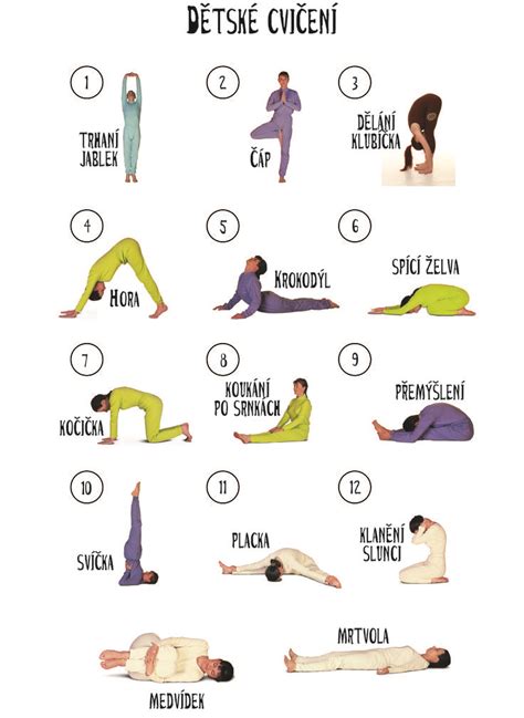 Ilustrácia znázorňujúca relaxačné pozície jógy