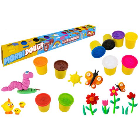 Ilustrácia dieťaťa hrajúceho sa s modelovacou hmotou