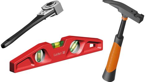 Infografika zobrazujúca rôzne typy nástrojov a materiálov v železiarstve