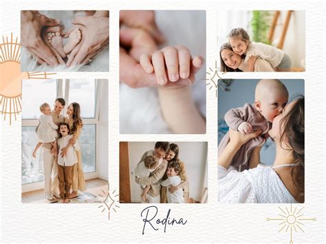 Koláž fotografií detí s typickými črtami tváre pri FAS