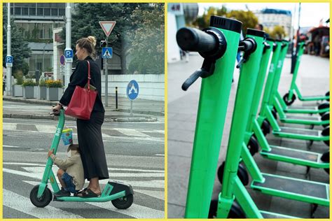 Ilustrácia bezpečnej jazdy na kolobežke s dieťaťom