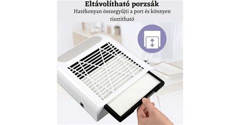 Ilustrácia nechtového salónu s odsávačkou prachu