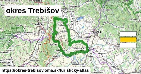 Mapa okresu Trebišov