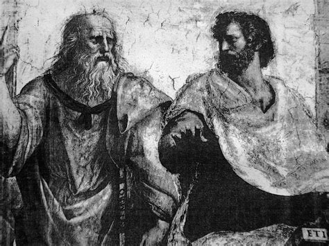 Portrét Platóna a Aristotela