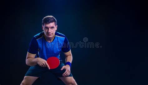 Slovak table tennis player with a racket