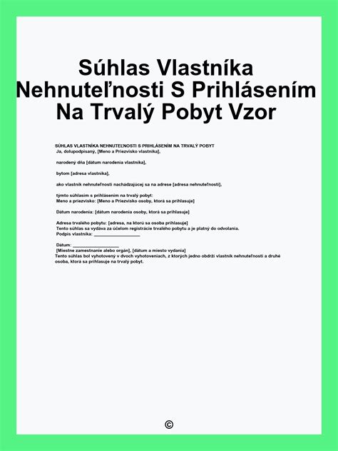 Dieťa prihlasované na trvalý pobyt