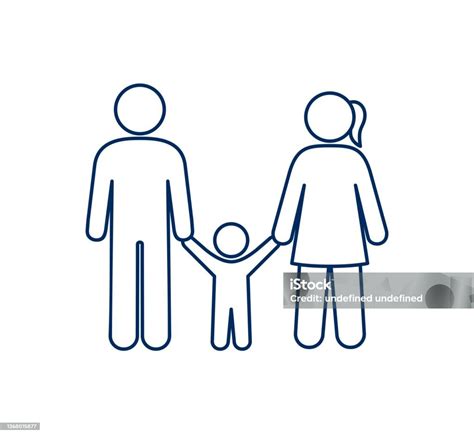 Ilustrácia rodiny s dieťaťom a symbolom pomoci