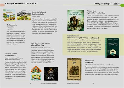 Ukážka rôznych typov detských kníh