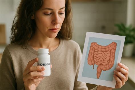 Diagram črevnej mikroflóry a probiotík