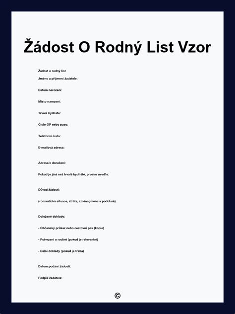 Obsah rodného listu