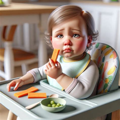 Ilustrácia dieťaťa, ktoré odmieta jesť