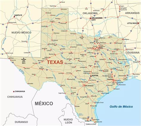 Mapa Texasu s vyznačeným Grand Prairie
