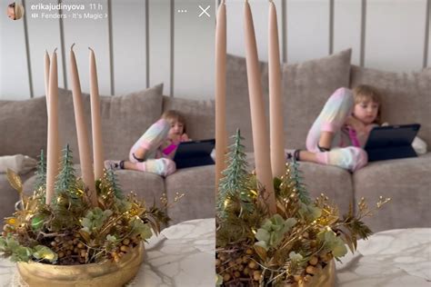 Vianočná výzdoba v dome Štefana Skrúcaného a Eriky Judínyovej