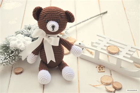 ručne háčkovaný macko