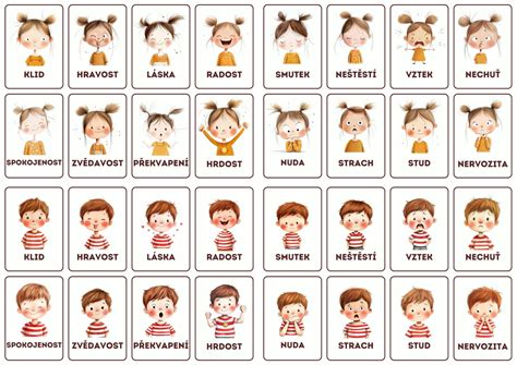 Ilustrácia ženy s rôznymi emóciami