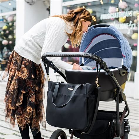 BabyOno Coco Black prebaľovacia taška