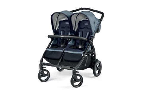 Detail sedadla kočíka Peg Perego Book For Two s polohovateľnou opierkou