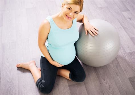 Fit lopta pre tehotné ženy