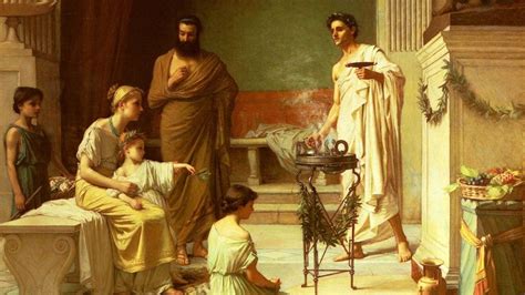 Staroveký rímsky lekár vykonávajúci operáciu