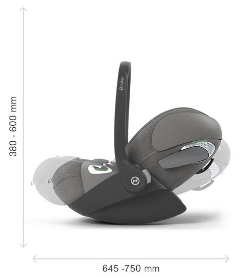 Schéma zobrazujúca rôzne polohy autosedačky Cybex Cloud T i-Size