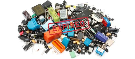 Ilustrácia rôznych elektronických komponentov