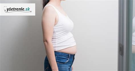 Žena s nafúknutým bruchom