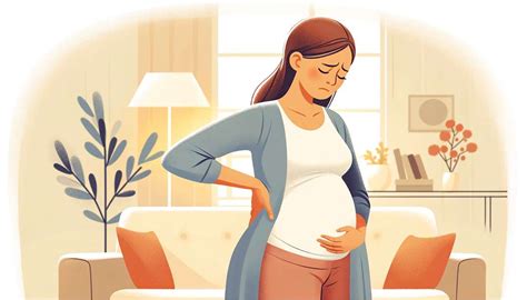 žena s bolesťou chrbta v tehotenstve