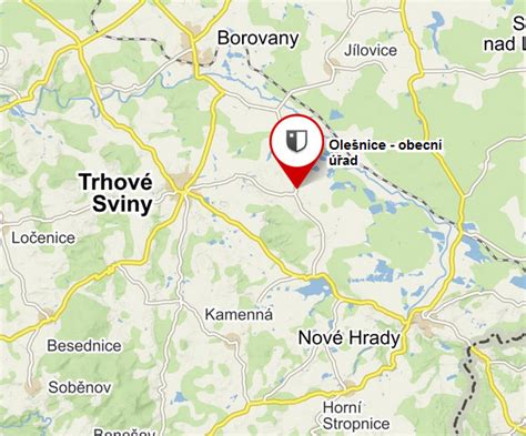 Mapa Bardejova s vyznačenou polohou školy a zimného štadióna