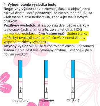 Schéma fungovania tehotenského testu