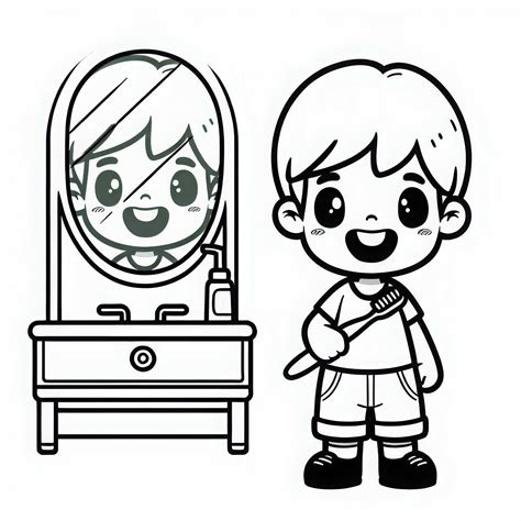 Dieťa cvičí výslovnosť pred zrkadlom