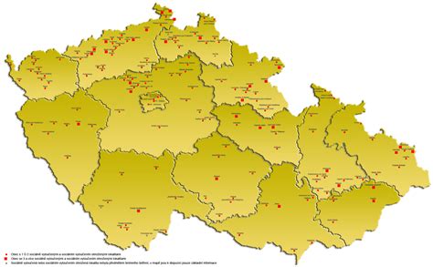 Mapa Prešova s vyznačenými lokalitami jaslí