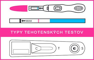 Rôzne typy domácich tehotenských testov