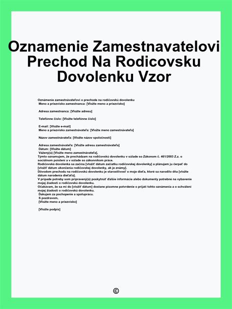 Ilustračná schéma znázorňujúca prechod z materskej dovolenky na rodičovskú dovolenku a poberanie rodičovského príspevku