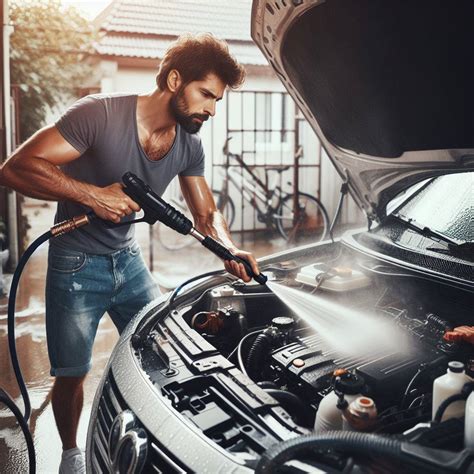 Ilustrácia znázorňujúca motorový priestor s vyznačeným otvorom pre mierku oleja