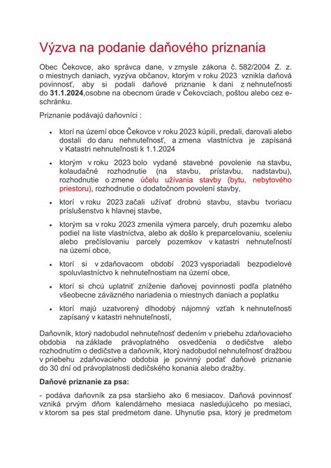 Infografika zobrazujúca limity príjmov pre podanie daňového priznania