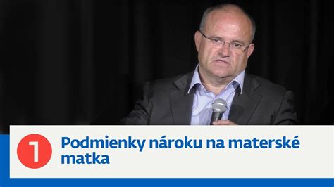Infografika zobrazujúca podmienky nároku na materské