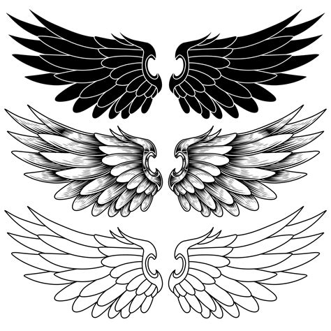 angel wings tattoo design