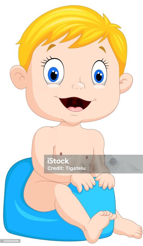 Dieťa sedí na nočníku