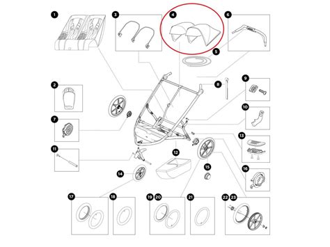 Rozložená strieška kočíka s okienkom