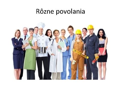 Ilustrácia znázorňujúca rôzne povolania