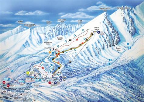Mapa sánkarskych trás na Hrebienku