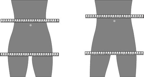 Žena merajúca obvod pása