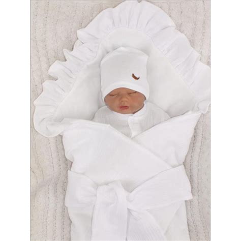 Luxusná biela zavinovačka na krst