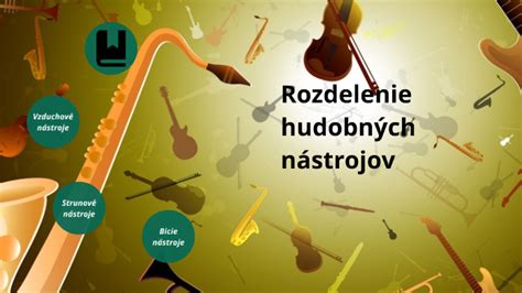 Ilustrácia zobrazujúca rôzne typy hudobných nástrojov, ktoré môžu byť použité v uspávankách
