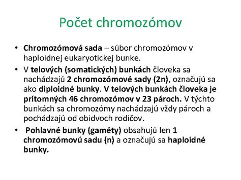 Zobrazenie chromozómov ľudskej bunky
